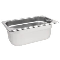 Stainless Steel Gastronorm Pan | 1/4 GN Container | 100mm Deep | Vogue K819