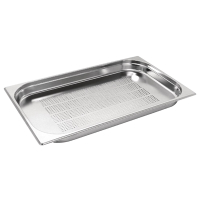 Perforated Gastronorm Pan | Stainless Steel GN Pan | 1/1 Size 40mm | Vogue K839