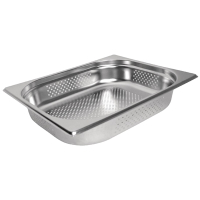 Stainless Steel Perforated 1/2 Gastronorm Pan | GN Container | 100mm Depth | Vogue K845
