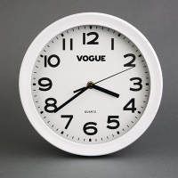 Kitchen Wall Clock | Commercial Catering Timer | Stainless Steel Design | Vogue K978