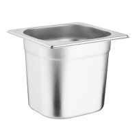 Stainless Steel Gastronorm Pan | 1/6 GN Container | 150mm Deep | Vogue K992