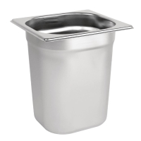 Stainless Steel Gastronorm Pan | 1/6 GN Container | 200mm Deep | Vogue K995