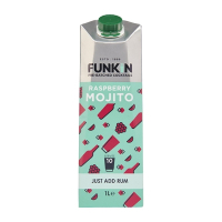 Raspberry Mojito Mixer | Cocktail Syrup | 1 Litre Bottle | Funkin KA261