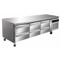 Commercial Chef Base Counter | Low Height Bench Fridge | 6 Drawer Refrigeration | King KCB465