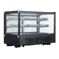 Commercial Countertop Display Fridge | Black Series Refrigerator | 2/1GN Capacity | King KCD800