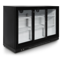 Commercial Bottle Cooler | Sliding 3 Door Fridge | LED Lighting | King KG350SL.HD