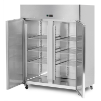 Commercial Double Door Upright Gastronorm Fridge | Professional Catering Refrigerator | 1200 Litre Capacity | King KP1200