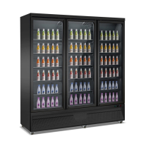 Commercial Glass Door Fridge | Drinks Cooler | 3 Door Display Refrigerator | King KXG1880
