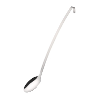 Long Plain Serving Spoon | Commercial Stainless Steel Catering Utensil | Vogue M967