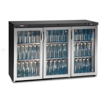 Commercial Triple Door Bottle Cooler | Bar Fridge | 331L Capacity | Gamko MG3/315GCS