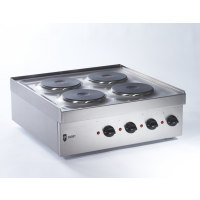 Commercial 4 Ring Electric Hob | Professional Electric Cooktop | 4x2kW Power | Parry N1871