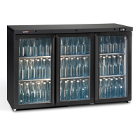 Commercial Triple Door Bottle Cooler | Bar Fridge | 330L Capacity | Gamko MG3/315G
