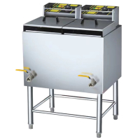 Commercial Deep Fat Fryer | Twin Tank Fryer | 2x14L Capacity | Freestanding | Modena NFS28