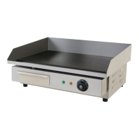 Commercial Electric Flat Griddle | Countertop Griddle | 55cm Width | Modena X818