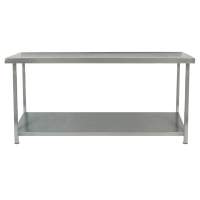 Commercial Stainless Steel Centre Table | Kitchen Prep Table | Fully Welded with Undershelf | 900x600mm | Parry
