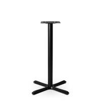 Cruciform Table Base | Black Poseur Table Stand | Medium 1075mm Height | Orlando