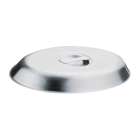 Oval Vegetable Dish Lid | 10 inch Oval Dish Cover | Stainless Steel | P182
