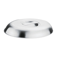 Oval Vegetable Dish Lid | 12 Inch Serving Dish Cover | Stainless Steel | Churchill P183