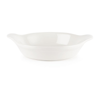 Round Eared Shirred Egg Dish | Porcelain Egg Baker | 180mm Diameter | Churchill P771