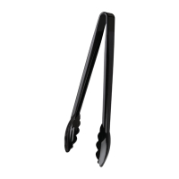 Professional Kitchen Tongs | Cooking Tongs | 12 inch Black Handles | Vogue P925