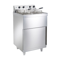 Commercial Twin Tank Electric Fryer | Twin Basket Deep Fat Fryer | Free Standing | Parry NPDPF9