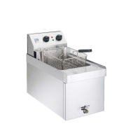 Commercial Single Tank Electric Fryer | Countertop Deep Fat Fryer | Single Basket | Parry NPSF6