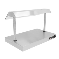 Commercial Electric Food Warmer | Buffet Warmer | Heat Lamp Plate Warmer | Parry QLD2