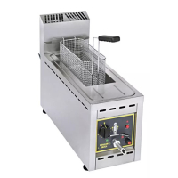 Commercial LPG Fryer | Countertop Gas Fryer | Single Tank Single Basket | Roller Grill RFG8