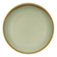 Round Coupe Plate | Kiln Collection | 230mm Moss Green | Olympia SA283