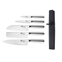 Professional Knife Set | 5 Piece Series 8 Chef's Knives | With Storage Wallet | Tsuki SA459