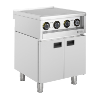 Commercial Induction Hob | 4 Zone Freestanding Cooker | 2x 3kW Power | Buffalo SA807