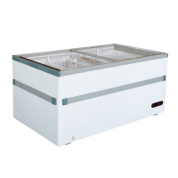 Commercial Island Chest Freezer | Glass Lid Freezer | 1550mm Wide | Best Frost KSM750