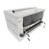 LPG Gas Salamander Grill | Wall Mounted Grill | Commercial Kitchen Finisher | Parry US9P