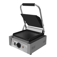Heavy Duty Single Panini Grill | Commercial Panini Press | Flat Base & Flat Top | Modena TPG7