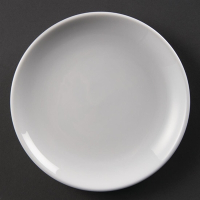 Coupe Plates | Whiteware Dinner Plates | 180mm | Olympia U076