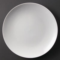 Coupe Plates | White China Plates | 310mm Diameter | Olympia U081