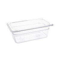 Polycarbonate 1/4 Gastronorm Container | GN Pan | 100mm Deep Clear | Vogue U237