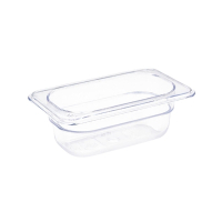 Polycarbonate Gastronorm Container | 1/9 GN Container | 65mm Deep Clear | Vogue U242