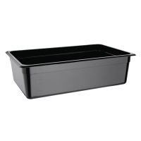 Polycarbonate Gastronorm Container | 1/1 GN Food Storage | 150mm Depth Black | Vogue U456