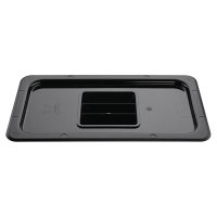 Polycarbonate Gastronorm Lid | 1/3 GN Container Cover | Black Kitchen Storage | Vogue U476
