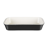 Cast Iron Roasting Dish | Black Roasting Pan | Heat Retaining Cookware | Vogue U571
