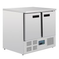 Commercial Double Door Counter Fridge | Undercounter Refrigerator | 240 Litre | Polar U636