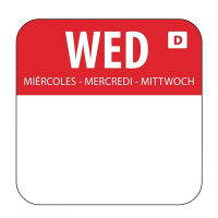 Dissolvable Food Rotation Labels | Food Safety Labels | Wednesday Marked | Olympia U779