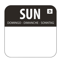 Dissolvable Food Rotation Labels | Food Storage Stickers | Waterproof Kitchen Labels | Sunday U783