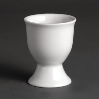 Porcelain Egg Cup | White Ceramic Egg Holder | 68mm Diameter | Olympia U814
