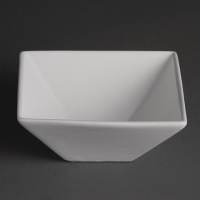 Square Bowls | Whiteware Porcelain Dish | 170mm Kitchen Crockery | Olympia U829