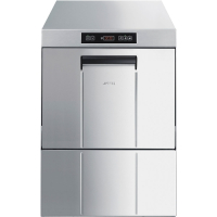 Commercial Dishwasher | 500mm Square Basket | Integral Water Softener | Smeg SPG505SUK