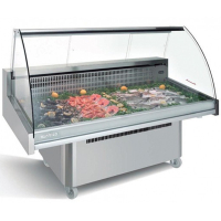Refrigerated Fish Display Counter & Seafood Chiller, 1642mm Wide, Stainless Steel | SKU 1642mm Wide Refrigerated Fish Display