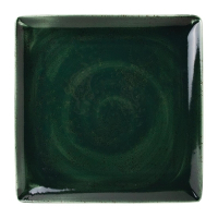 Square Dinner Plates | Restaurant Tableware | Burnt Emerald 270 x 270mm | Steelite Vesuvius VV1858