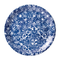 Coupe Plates | Blue Dinner Plates | 203mm Ceramic Tableware | Steelite Ink Legacy VV1896